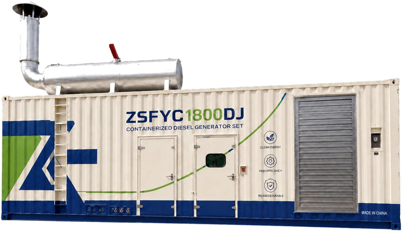 Containerized generator set for off-grid and industrial power projects