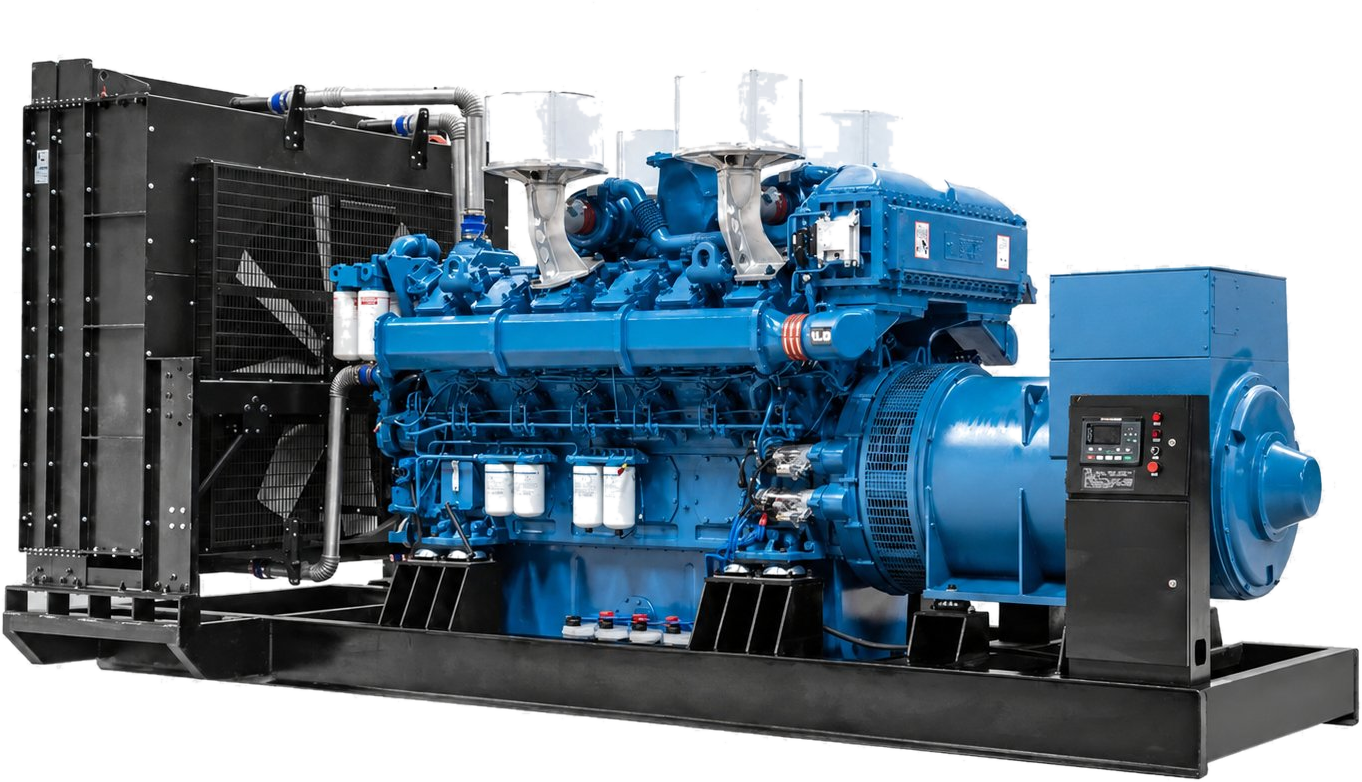 Diesel generator set for industrial power supply